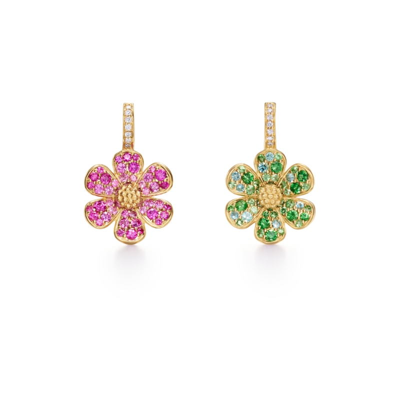 Temple St. Clair 18K Flower Power Earrings