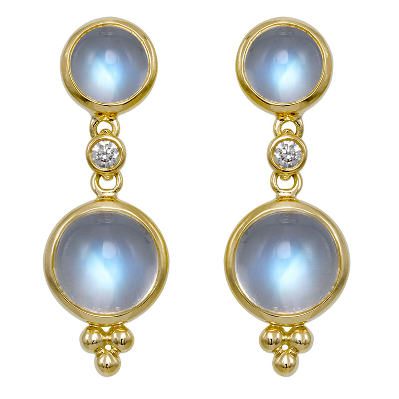 Temple St. Clair Moon Drop Earrings