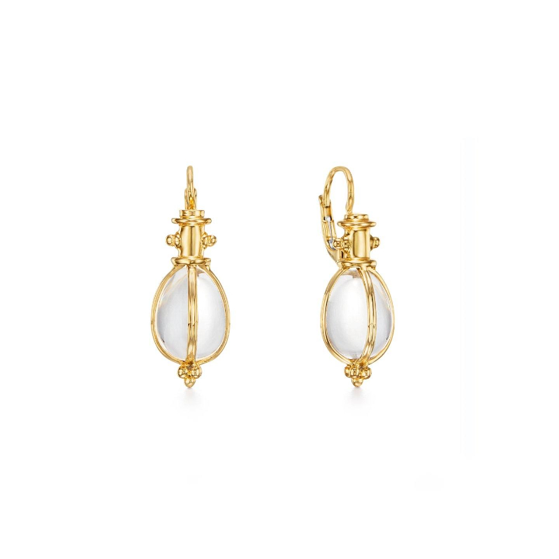 Temple St. Clair 18K Classic Amulet Earrings