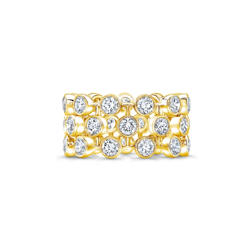 Rahaminov 18K Yellow Gold Eternity Band