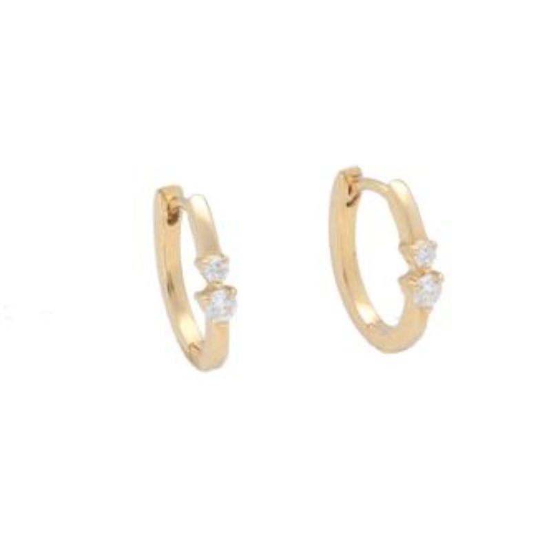 Deutsch Signature 2 Diamond Huggie Earring