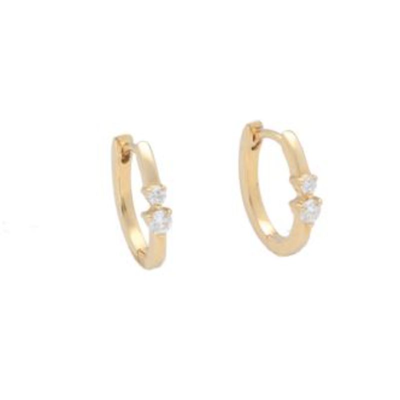 Deutsch Signature 2 Diamond Huggie Earring