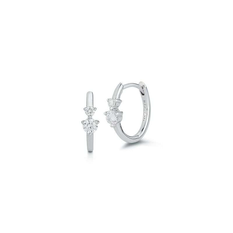 Deutsch Signature 2 Diamond Huggie Earring