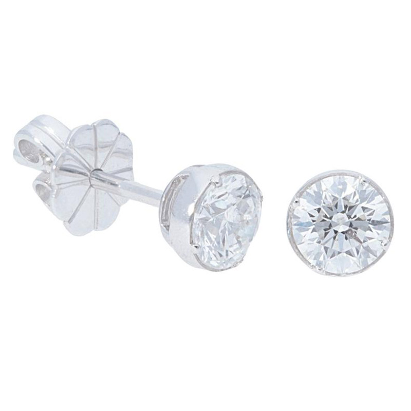 Deutsch Signature Diamond Bezel Stud Earrings