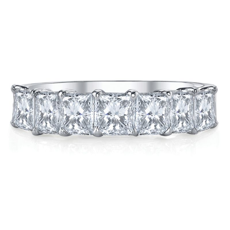 Deutsch Signature 7 Princess Diamond Shared Prong Basket Set Band