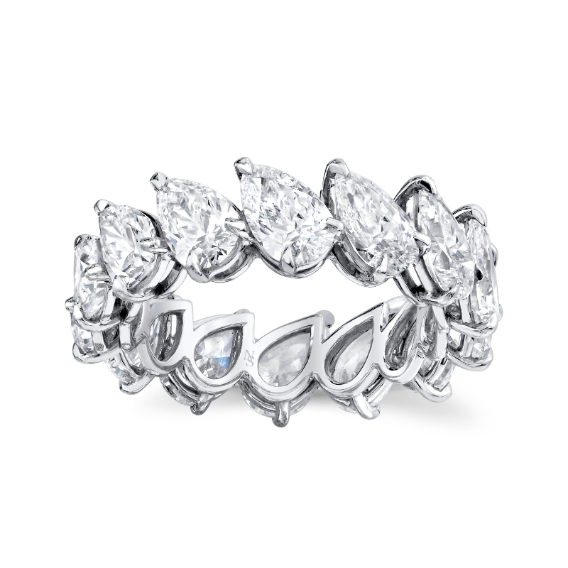 Norman Silverman Pear Shape Diamond Eternity Band