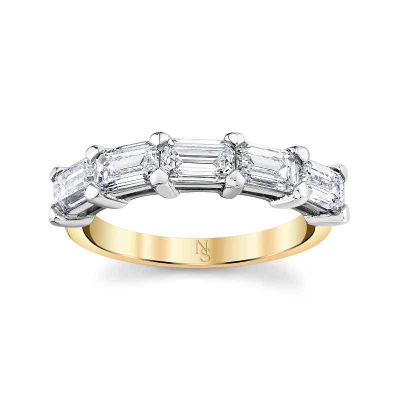 Norman Silverman East-West Half-Way Diamond Eternity Band