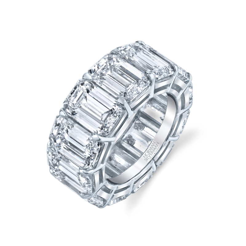 Norman Silverman 24.29 Carat Platinum Eternity Band