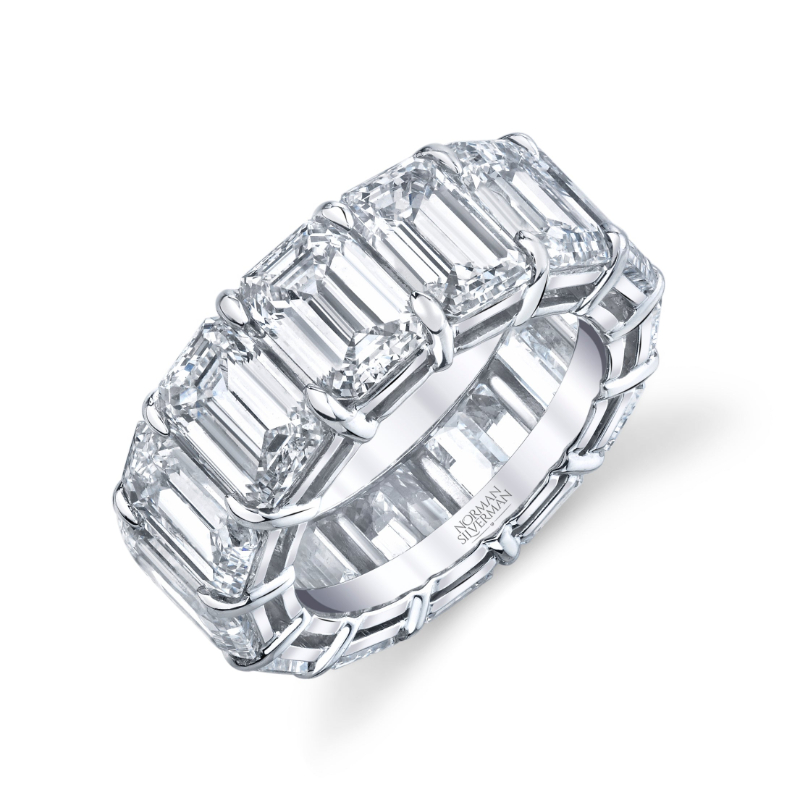 Norman Silverman 16.22 Carat Platinum Eternity Band