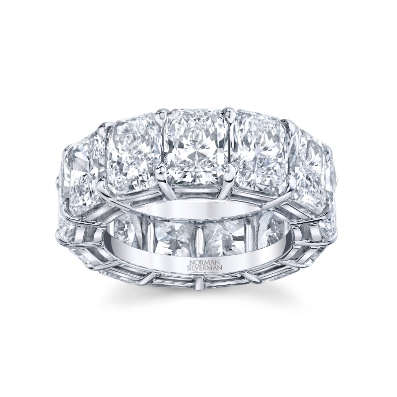 Norman Silverman 22.17 Carat Radiant Cut Diamond Eternity Band