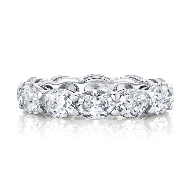 Norman Silverman East-West Oval-Cut Diamond Eternity Band