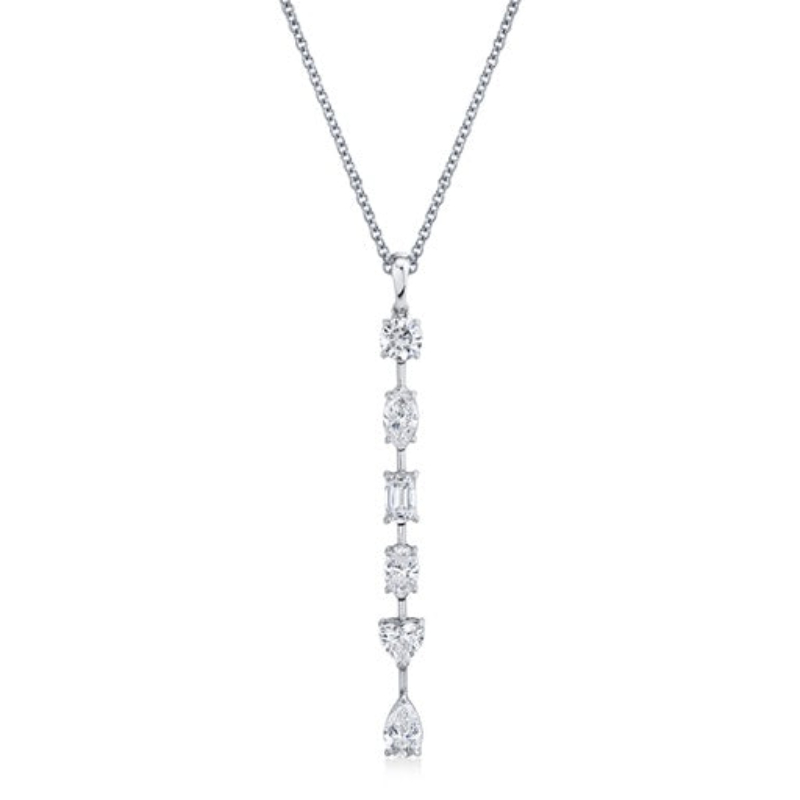 Norman Silverman Fancy Shape Diamonds Pendant