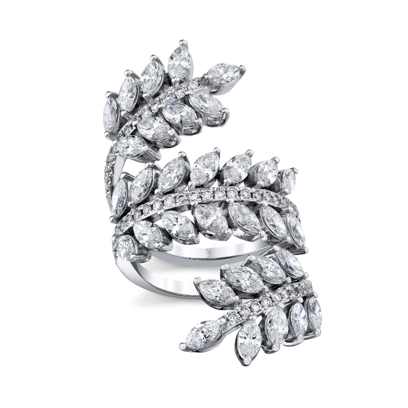 Norman Silverman Vine Wrap Around Diamond Ring