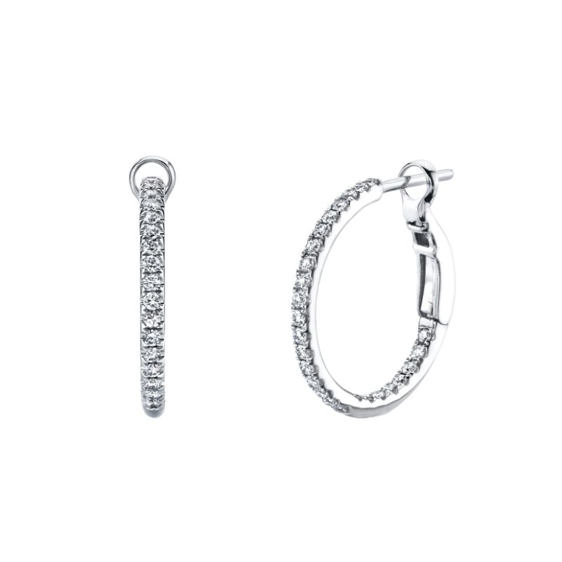 Deutsch Signature Round Micro Wire/Micro Set Hoop Earrings