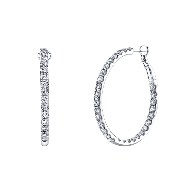 Deutsch Signature Round Micro Wire/Micro Set Hoop Earrings