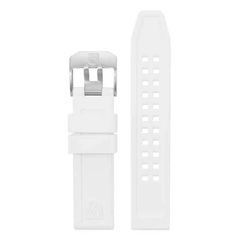 Luminox White Silicon Strap For Lum 7050