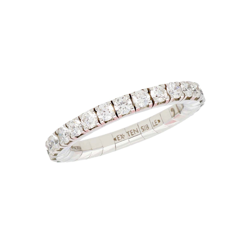 Extensible White Diamond Ring