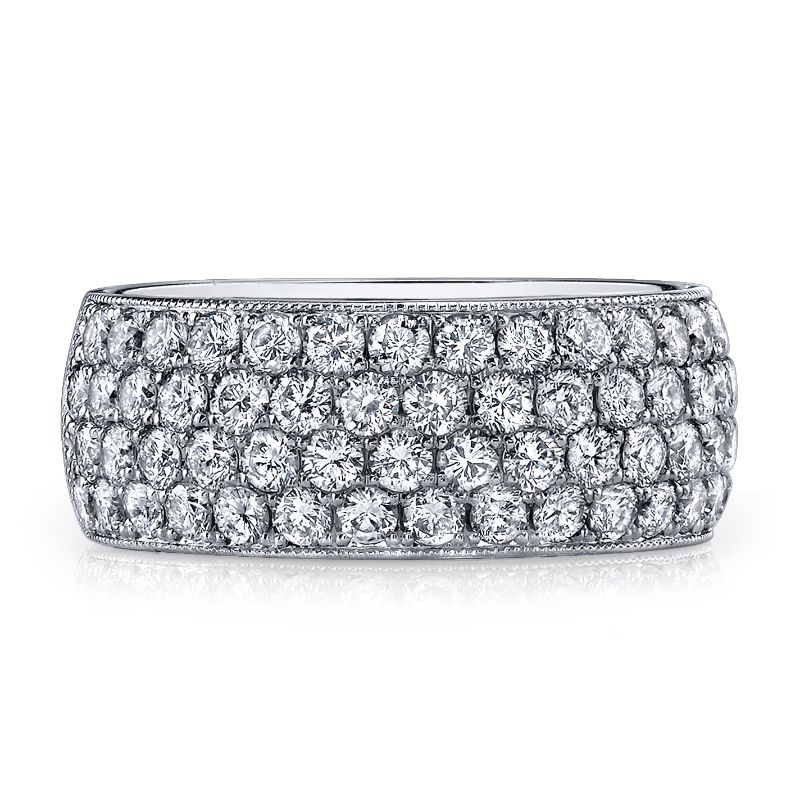 Deutsch Signature Domed Pave Eternity  Band