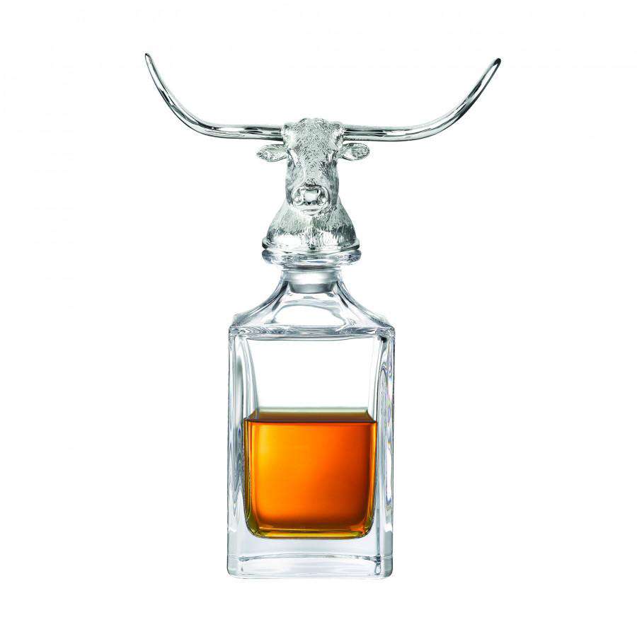 Deakin & Francis Longhorn Bull Crystal Decanter