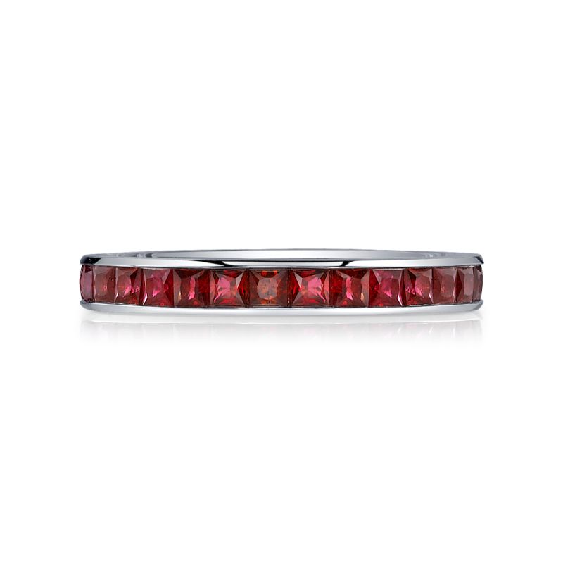 Deutsch Signature Ruby Channel set Eternity Band