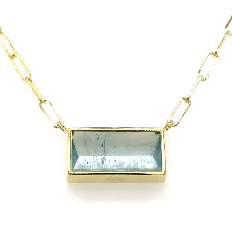 Lauren K Aquamarine Bea Necklace