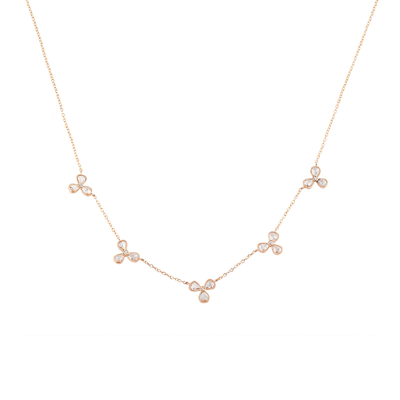 John Apel Rose Cut Diamond Necklace