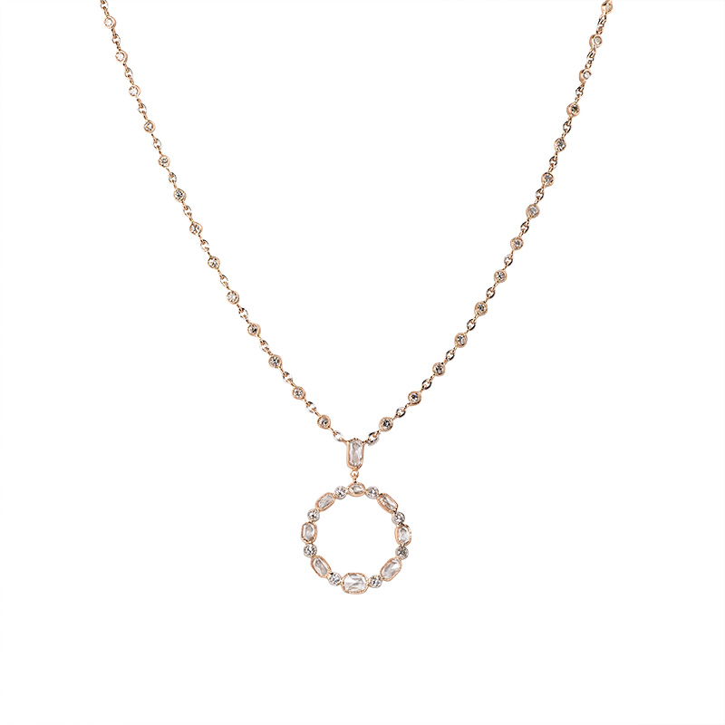 John Apel Rose Cut Diamond Necklace
