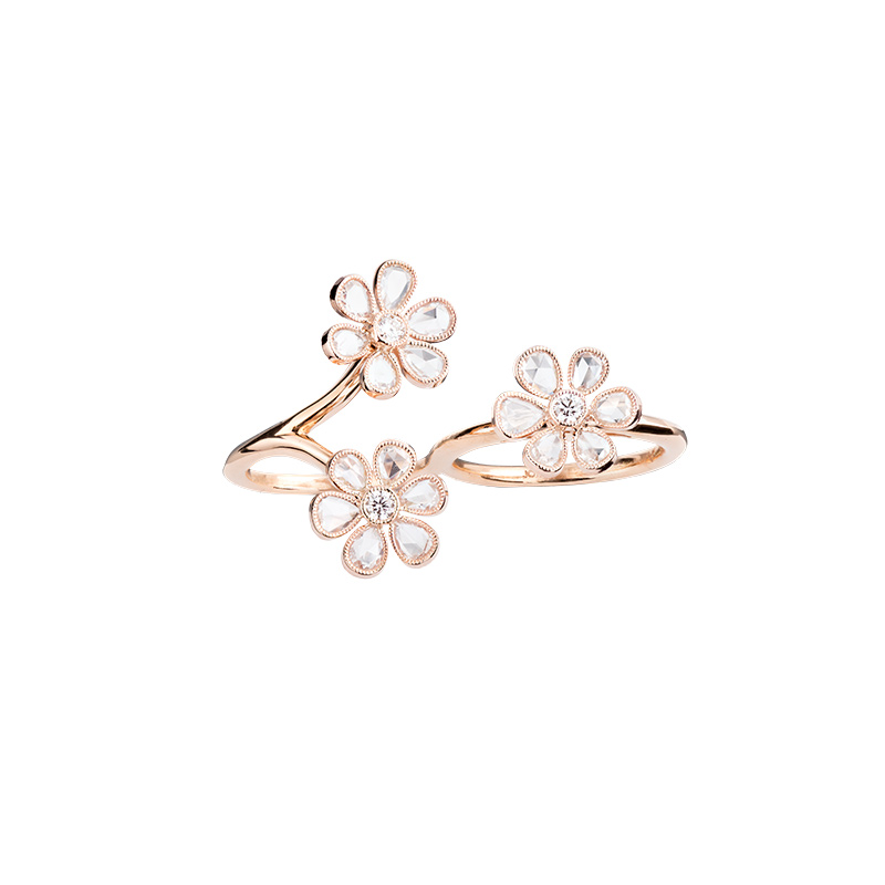 John Apel Two Finger Diamond Ring