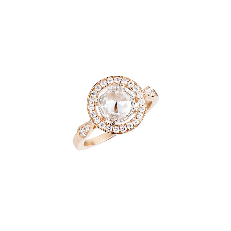 John Apel Rose Cut Diamond Ring