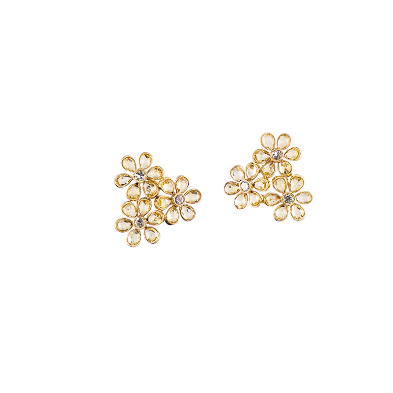 John Apel Bouquet Sapphire Earings