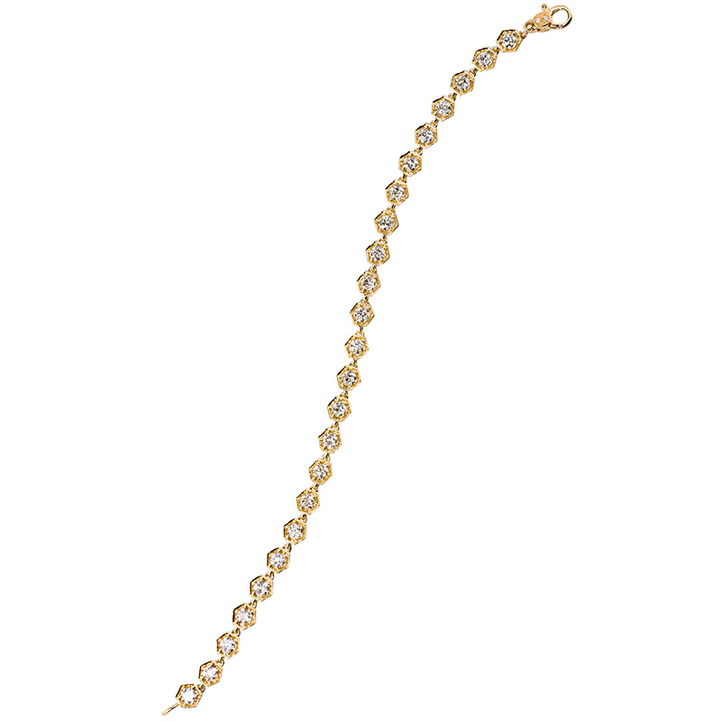John Apel Hexagonal Diamond Bracelet