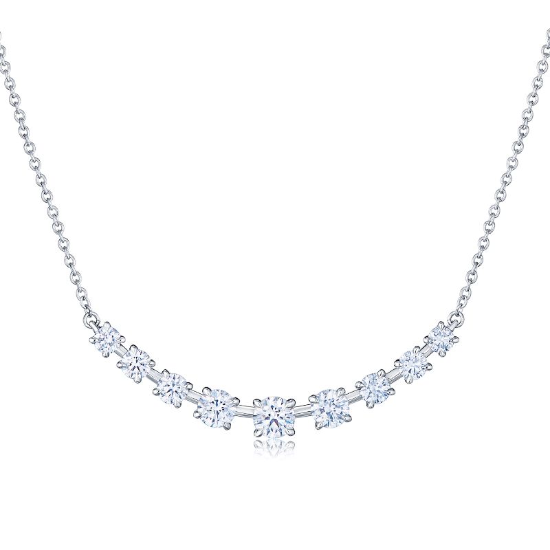 Kwiat Nine-Stone Demi Necklace with Diamonds