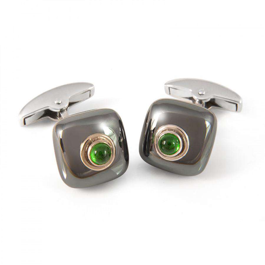 Deakin & Francis Haematite Bouton Cufflinks