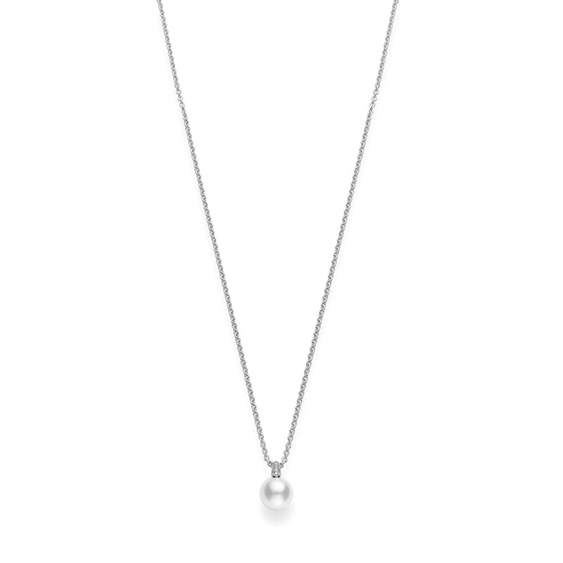 Mikimoto Pendant Akoya A+ 8.5mm(1) White Diamond 0.14ct(40) 16