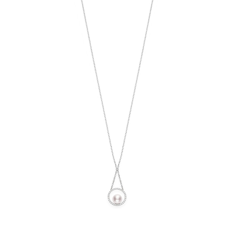 Mikimoto Pendant Akoya A+ 7mm(1) Diamond 0.19ct(31) 17.5
