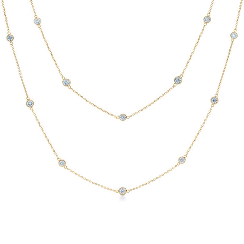 Kwiat Diamond Strings Quads Necklace, 16 Inch Length
