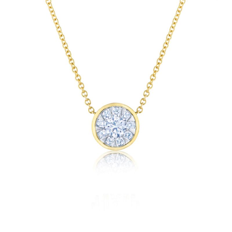 Kwiat Sunburst Pendant with Diamonds