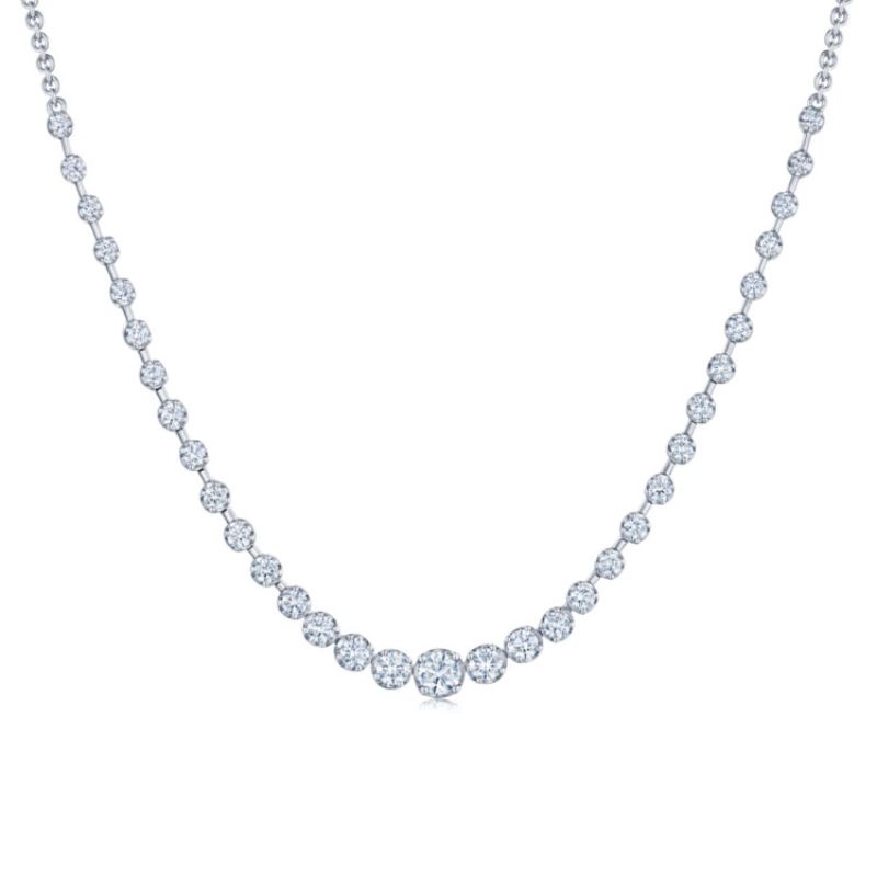 Kwiat starry-night-demi-riviere-necklace-with-diamonds