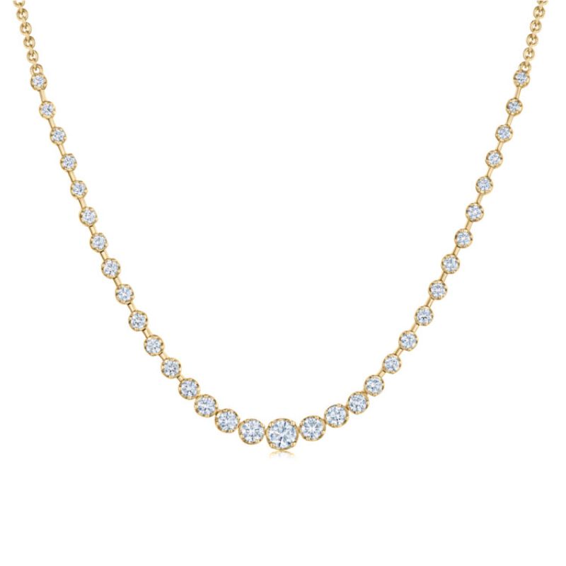 Kwiat Starry Night Demi-Riviere Necklace with Diamonds