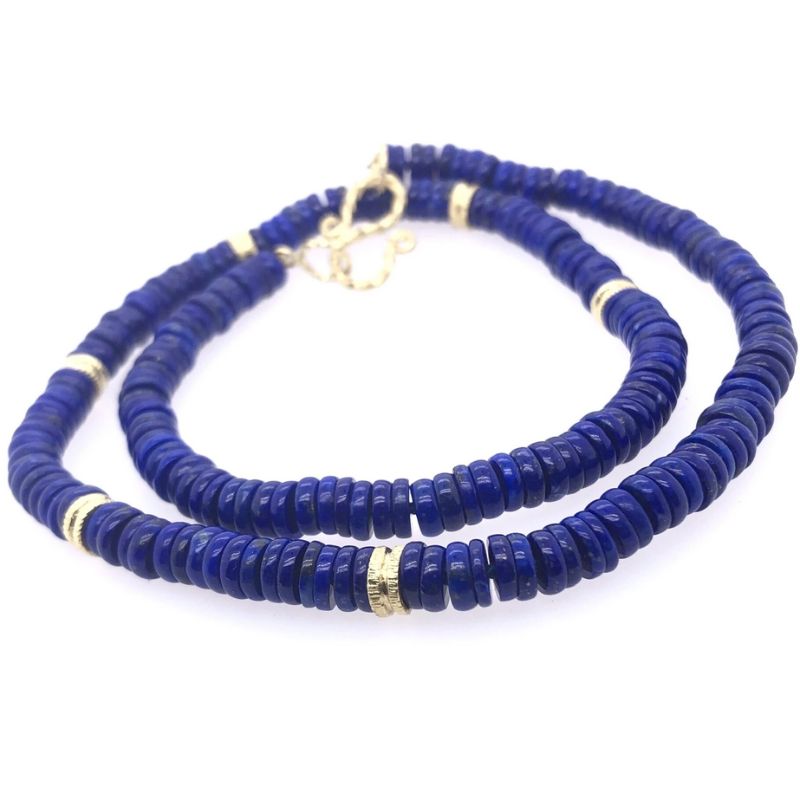 Lauren K Blue Lapis Beaded Necklace