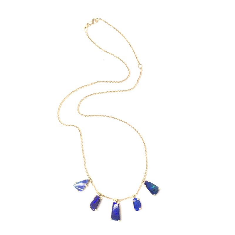 Lauren K Joyce Boulder Opal Fringe Necklace