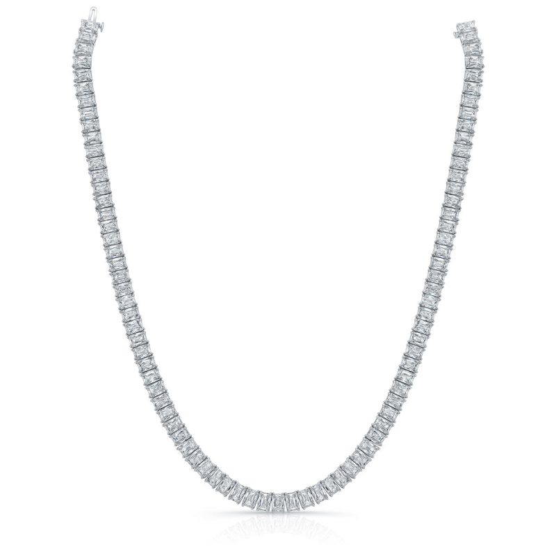 Norman Silverman 64.20 Carat Round Cornered Diamond Necklace