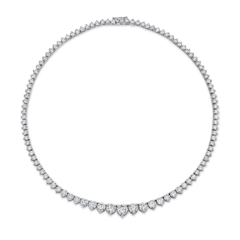 Norman Silverman Round Center Stone Diamond Necklace