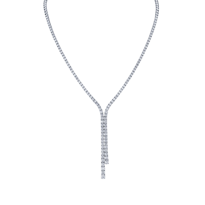 Norman Silverman 7.24 Carat Half-Way Graduated Lariat