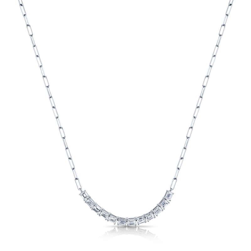 Norman Silverman Floating Diamond Necklace