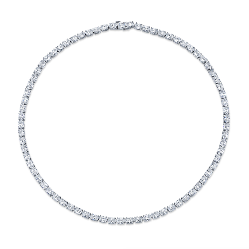 Norman Silverman 23.29 Carat East-West Diamond Set Necklace