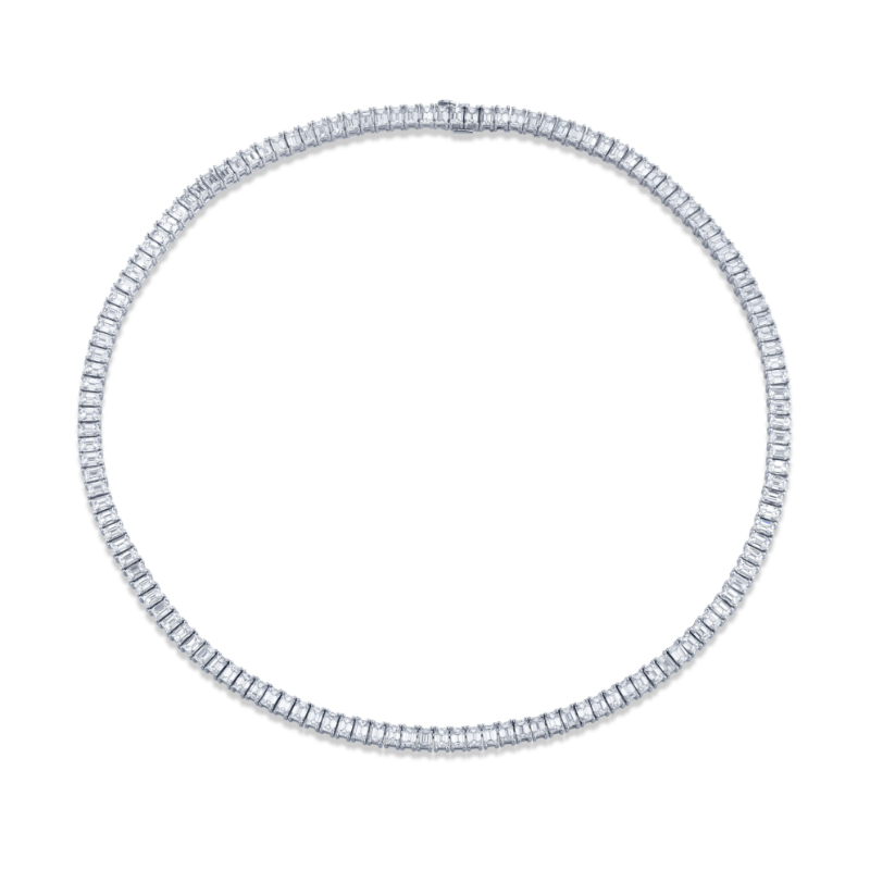 Norman Silverman 24.69 Carat 18K White Gold Necklace