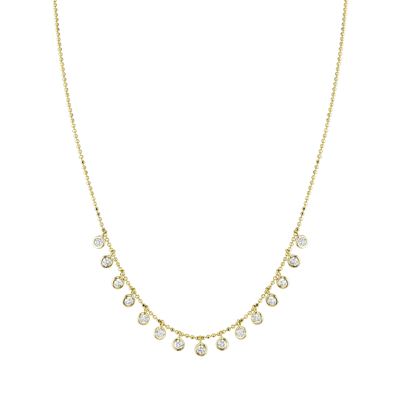 Norman Silverman Dangle Diamond Necklace