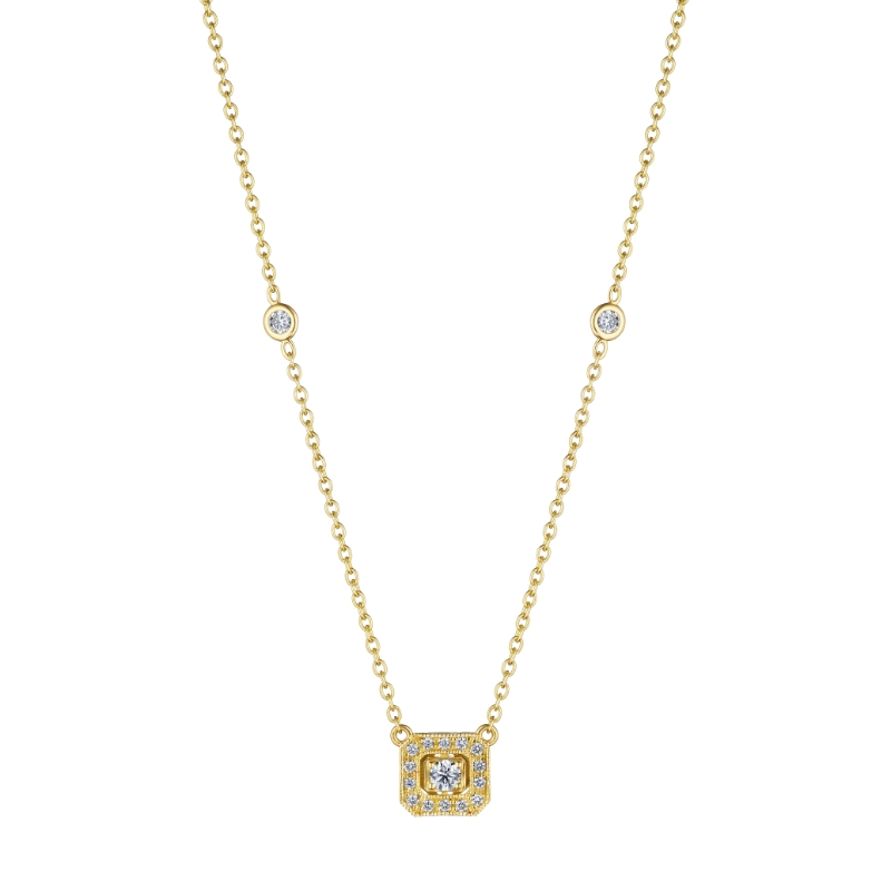 Emerald Shape Necklace