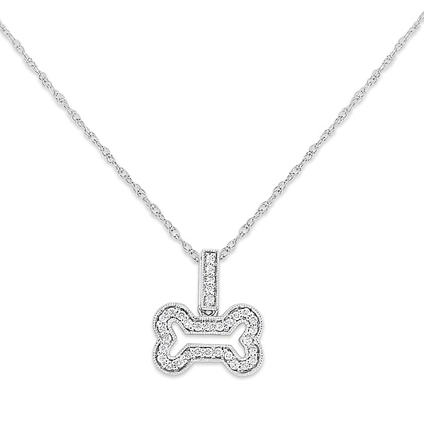 Deutsch Signature Diamond Dogbone Pendant